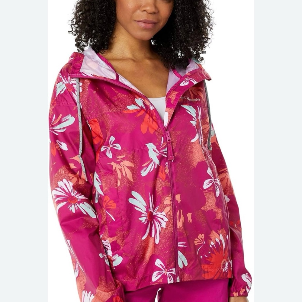 Columbia Women’s Flash Challenger Floral Mint Novelty Windbreaker (NWT) (XL)